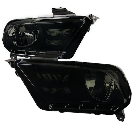 Spec-D Tuning 10-13 Ford Mustang Euro Headlights Smoke Lens LH-MST10SM-RS